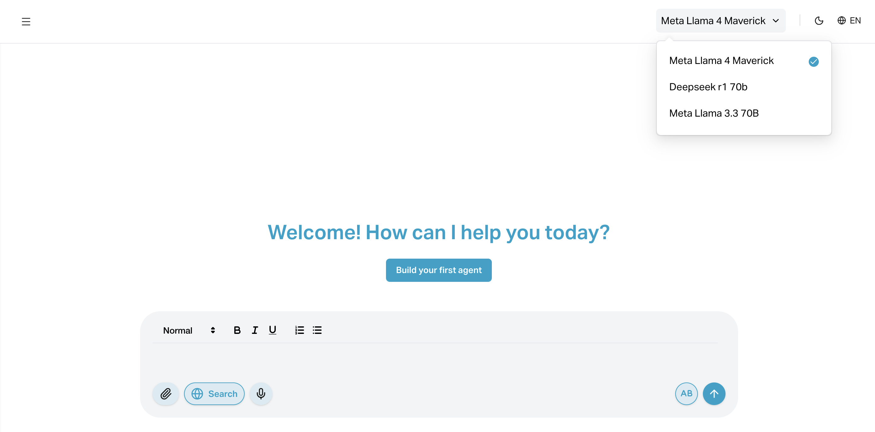 Select Model Dropdown
